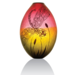 Untitled design (4) Glass Vase with dragonfly