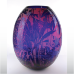 Vines 450 by 450 Purple and Blue Vase